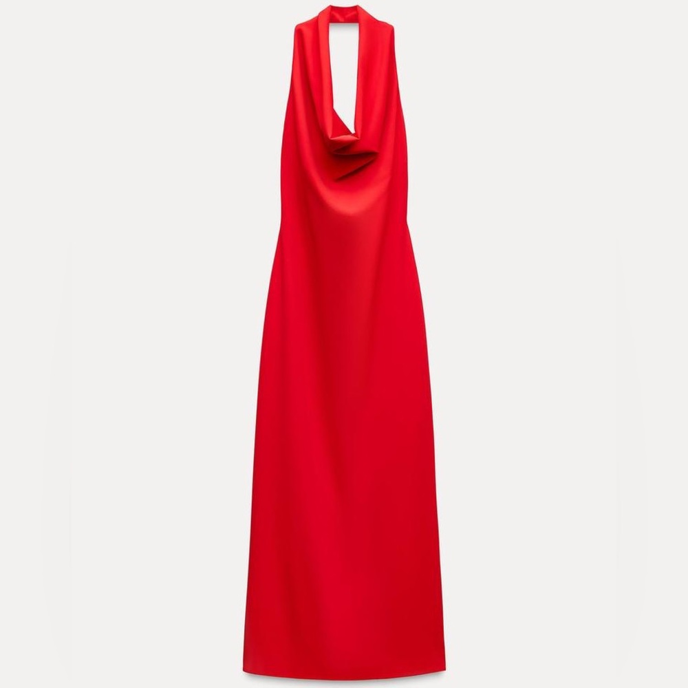 Zara midi halter dress